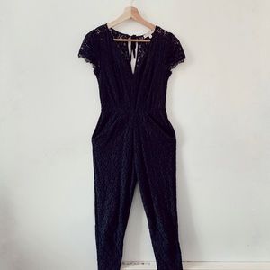*Love, Fire* Brand Lace Jumpsuit